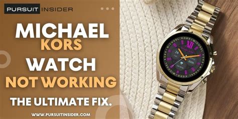 michael kors watch not working|changing michael kors watch battery.